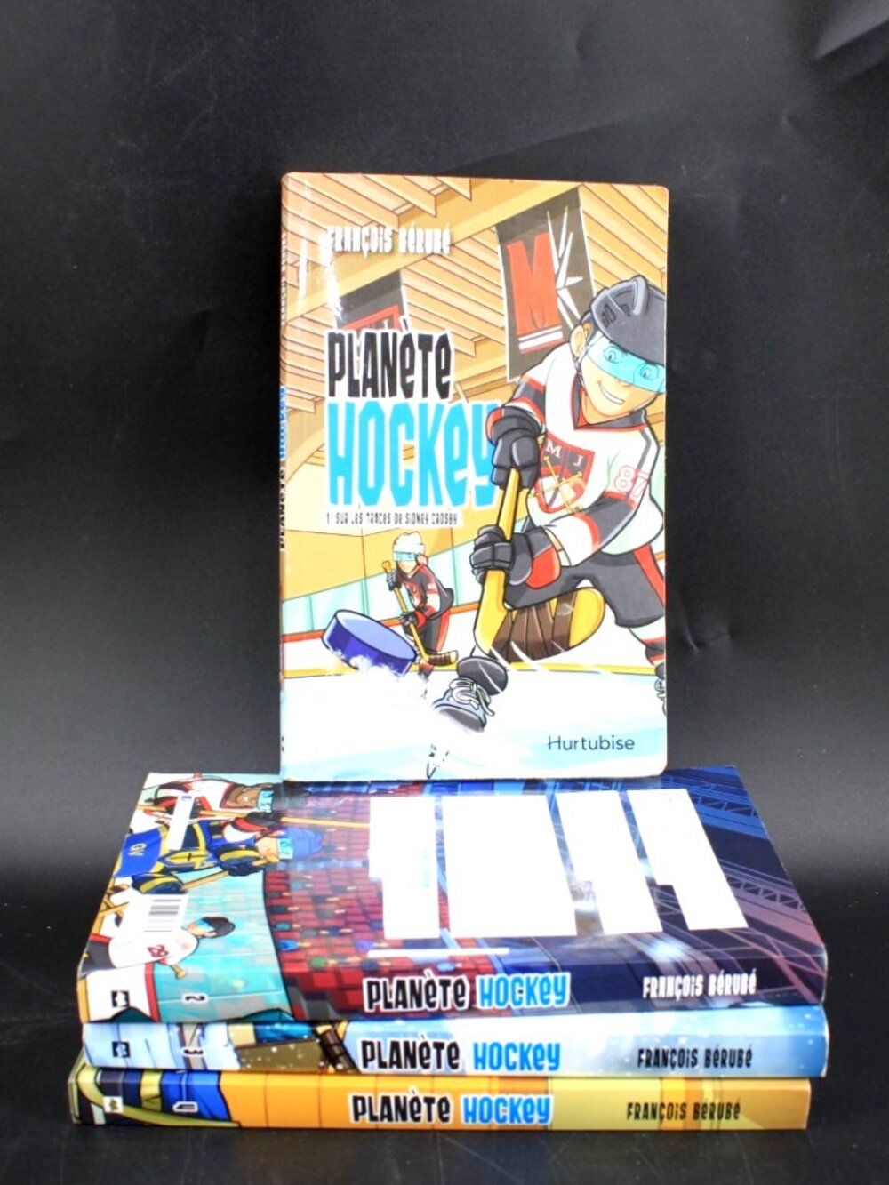 Lot 4 Livres Francois Bérubé - Planète Hockey tome 1 a 4 French